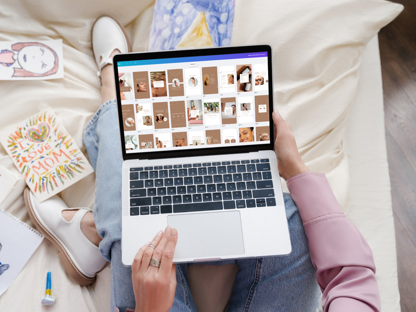 120 Skincare Instagram Canva Templates for Coaches & Makeup Artist