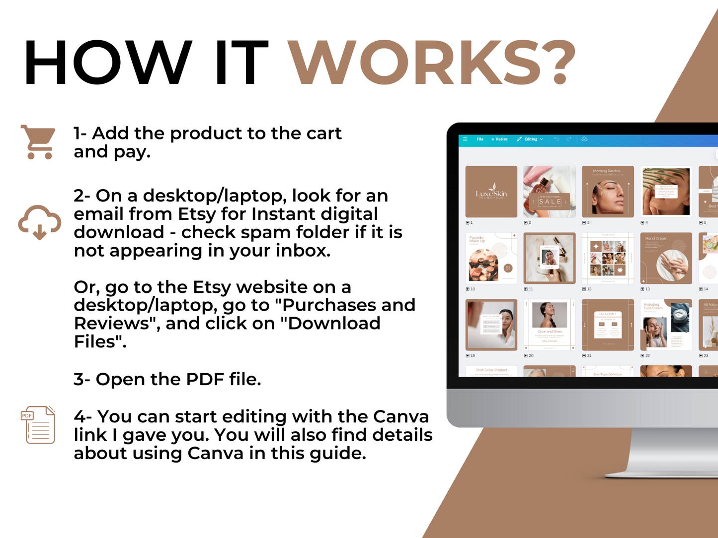 120 Skincare Instagram Canva Templates for Coaches & Makeup Artist