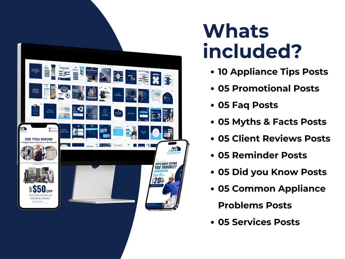 Appliance Repair & Repairman Instagram Canva Templates