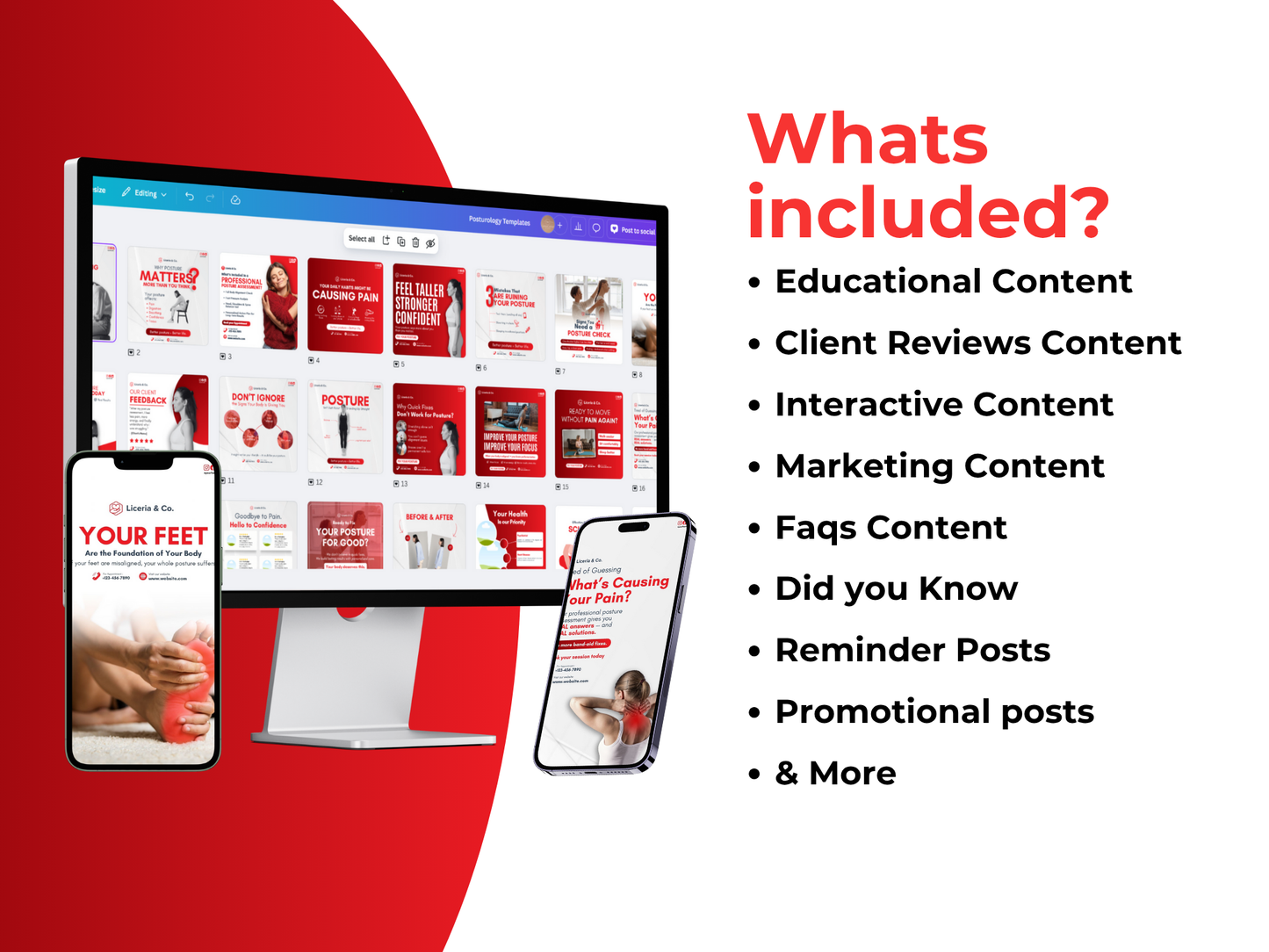 Posturology Canva Templates for Healthcare Professionals, Hospital , Clinics & Doctors