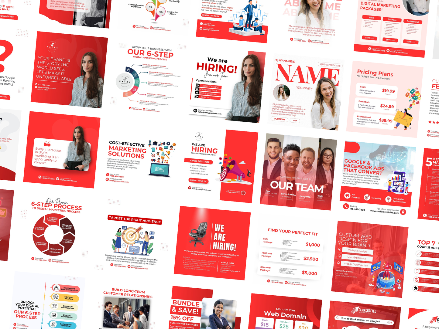 Digital Marketing Agency Template for Social Media Manager and Marketing Agency