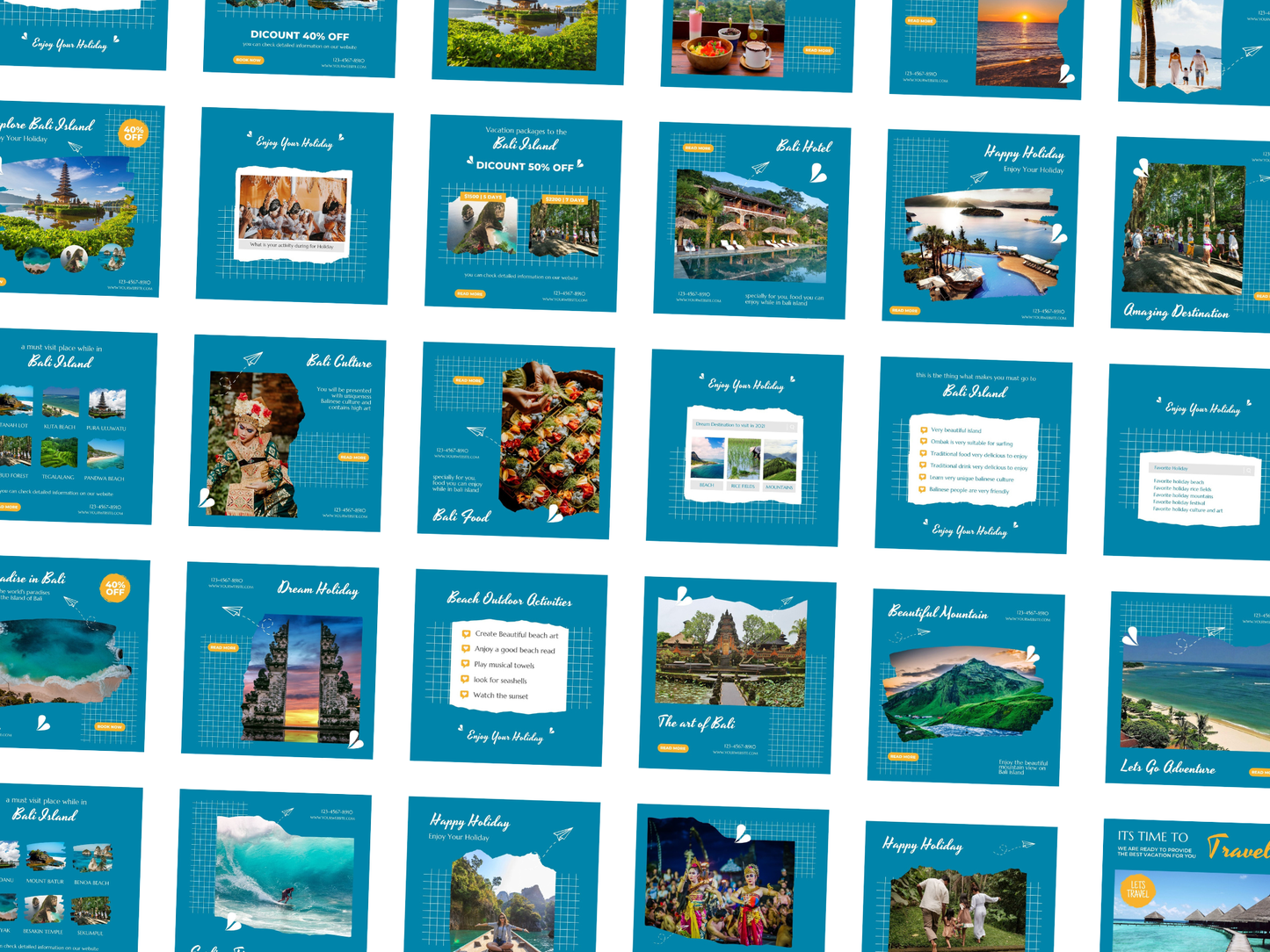 100 Travel Instagram Canva Templates for Travel Agents, Influencers & Travel Bloggers