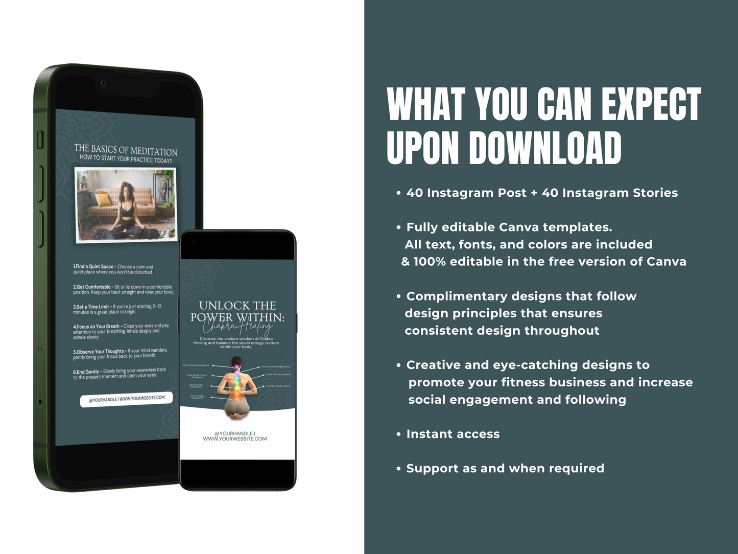 80 Spiritual Instagram Canva Templates for Coaches