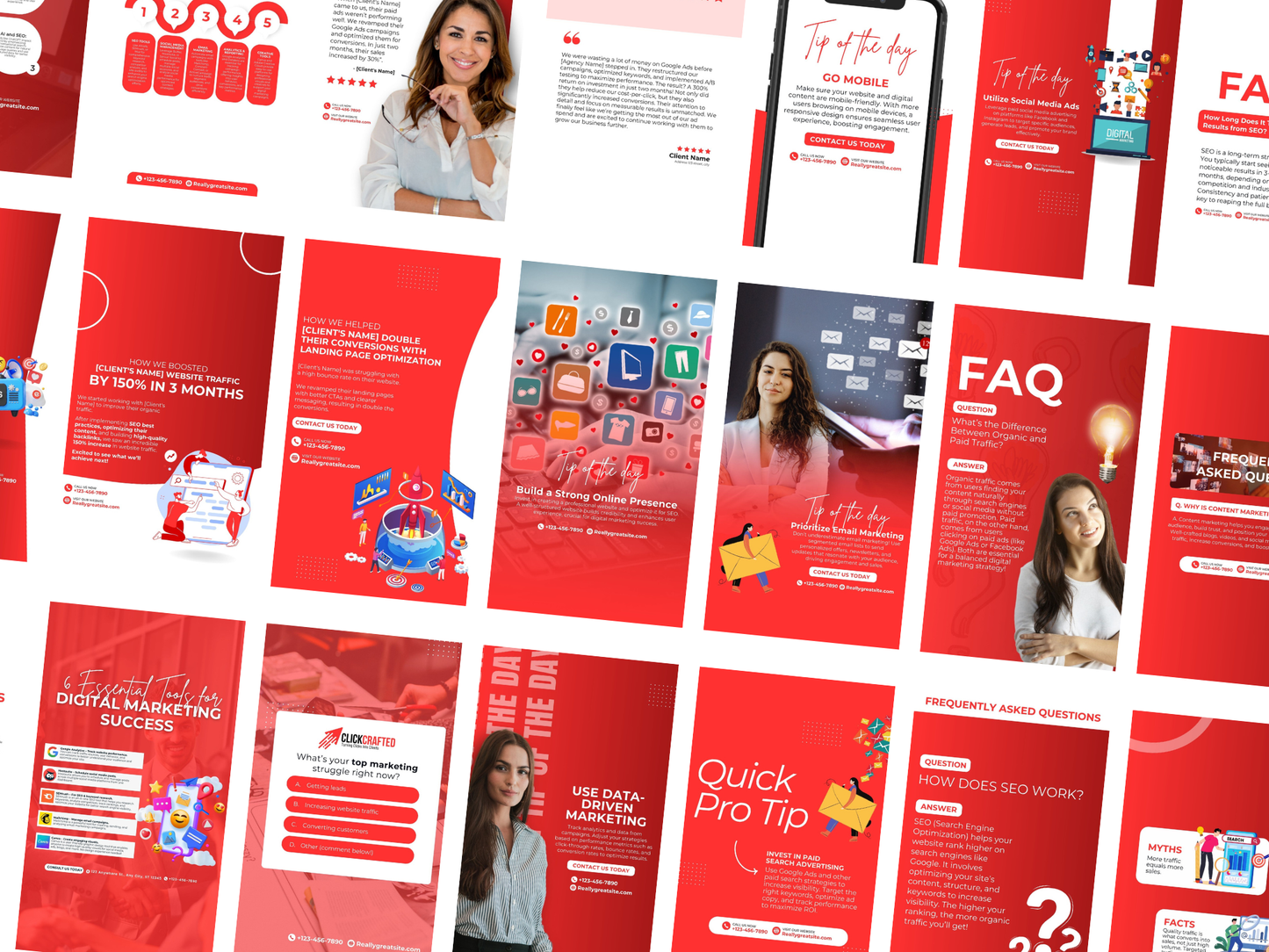Digital Marketing Agency Template for Social Media Manager and Marketing Agency