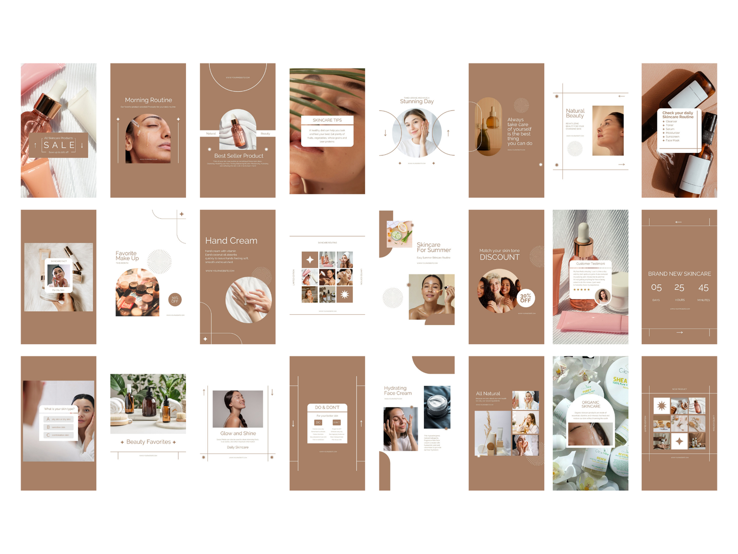 400+ Skincare Instagram Canva Templates for Coaches & Makeup Artist