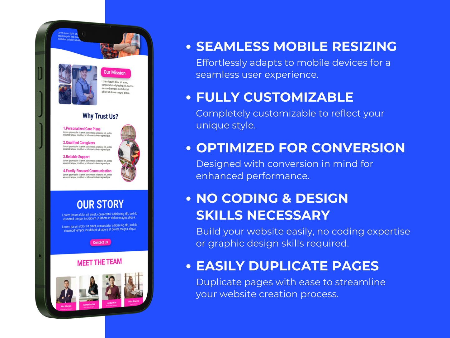 Canva Website Template for Plumbing Services – Done-for-You Multi-Page Website