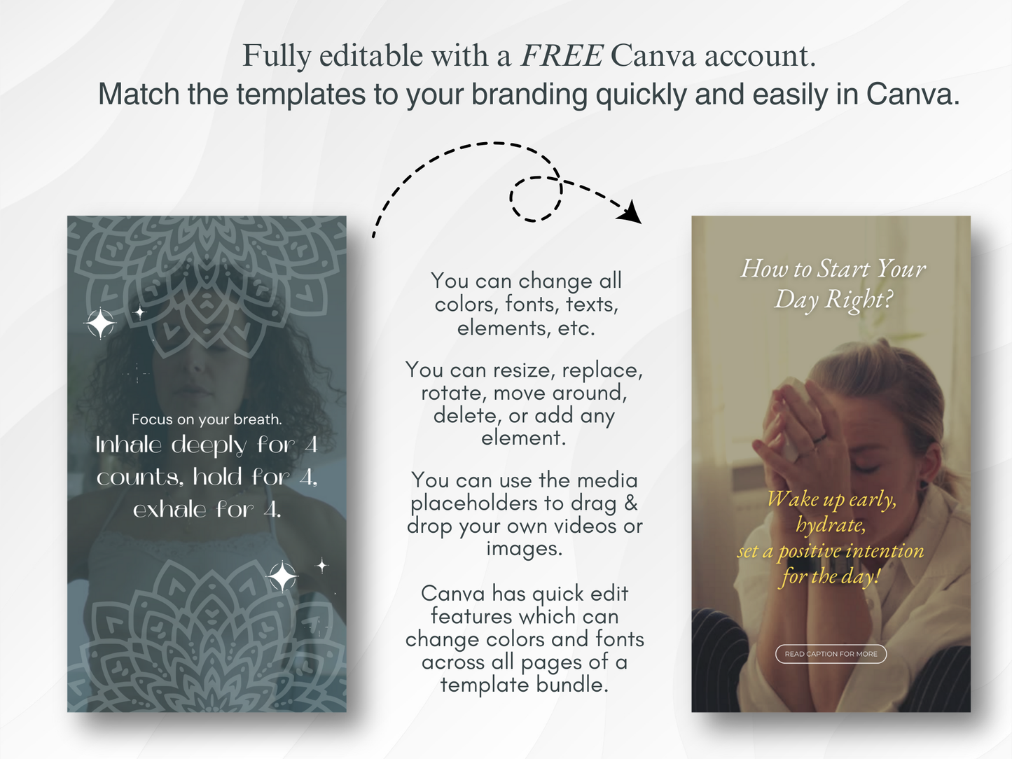 Spiritual Instagram Reel Canva Templates for Coaches
