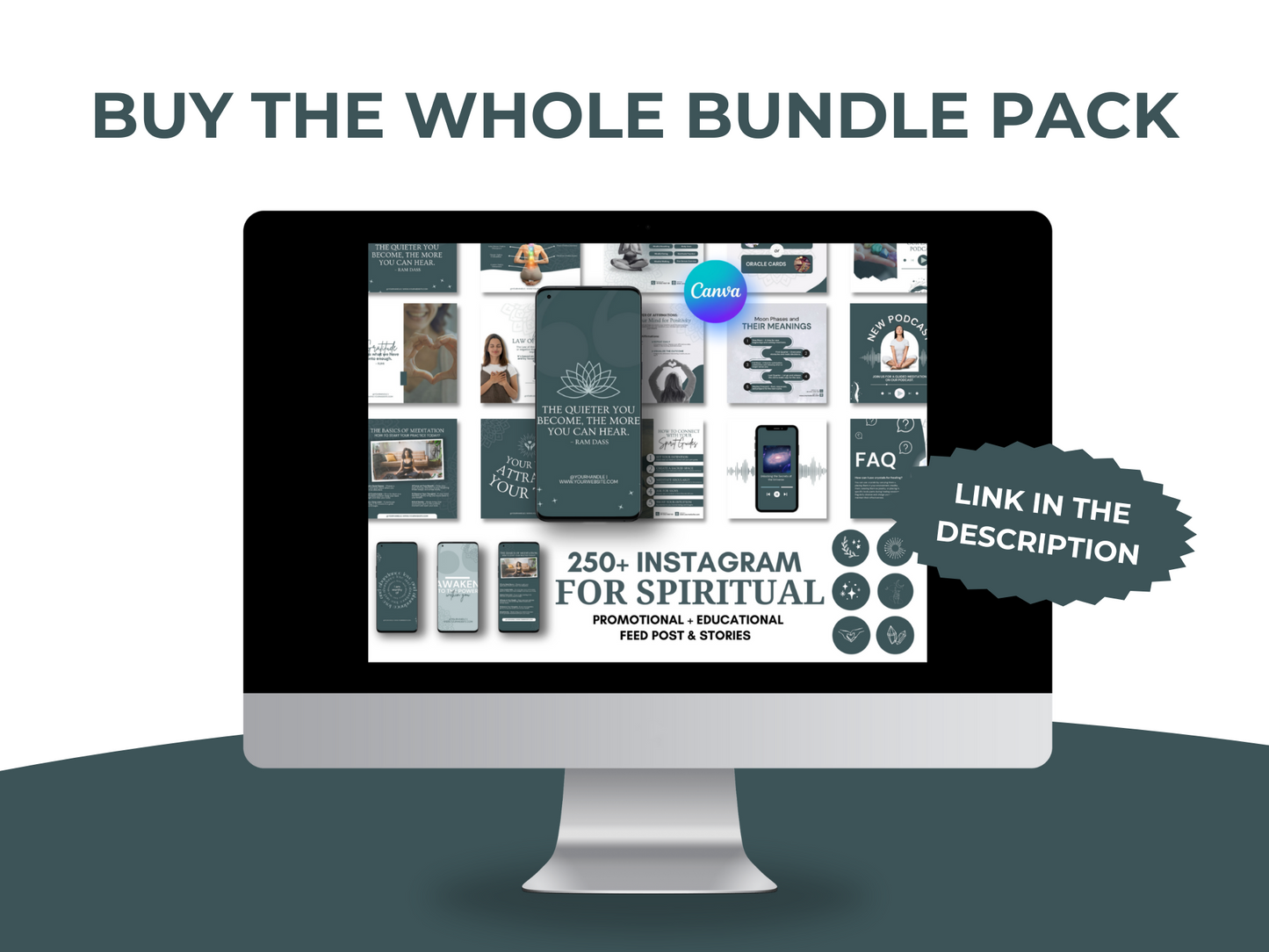 80 Spiritual Instagram Canva Templates for Coaches