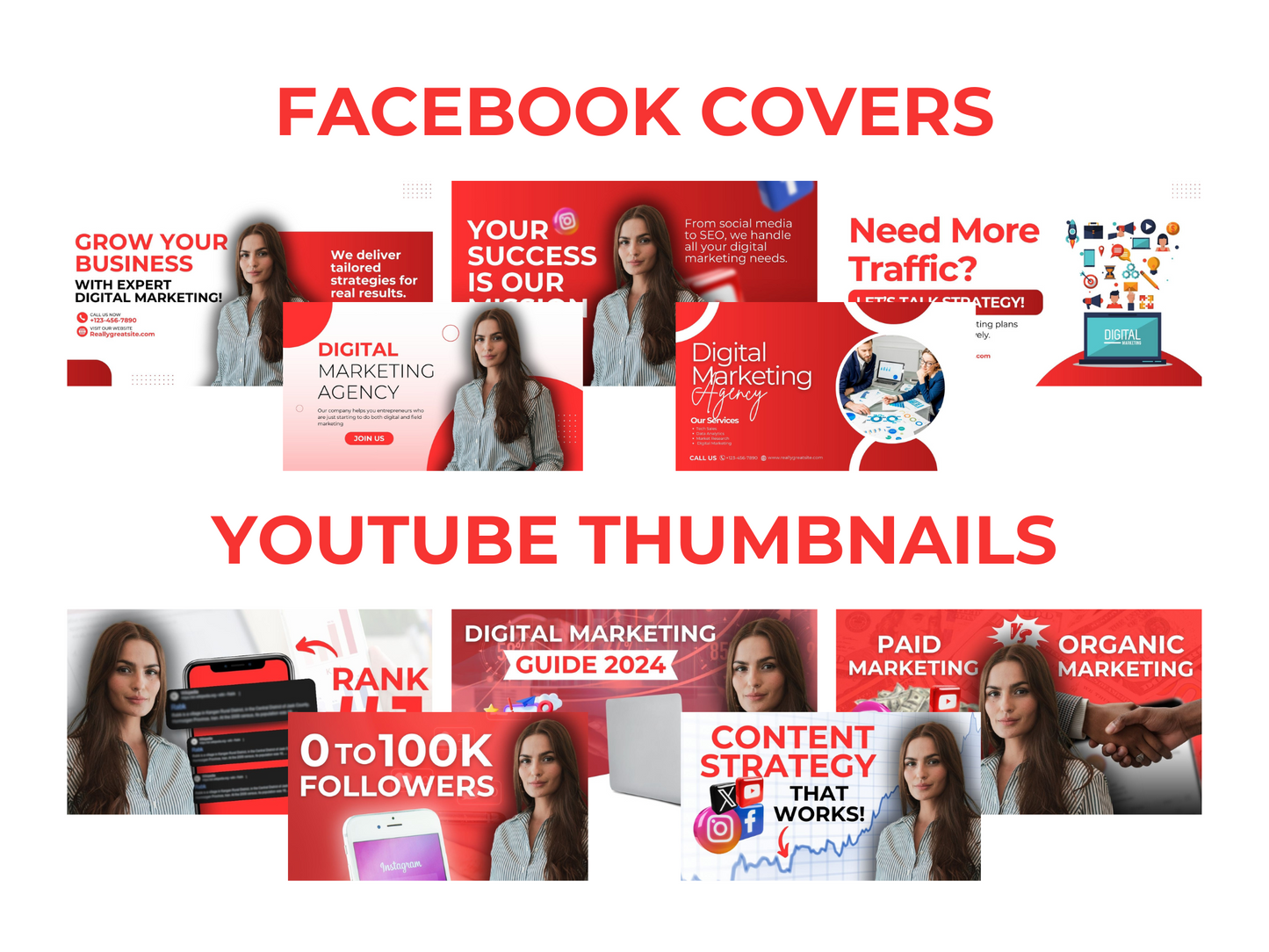 Digital Marketing Agency Template for Social Media Manager and Marketing Agency