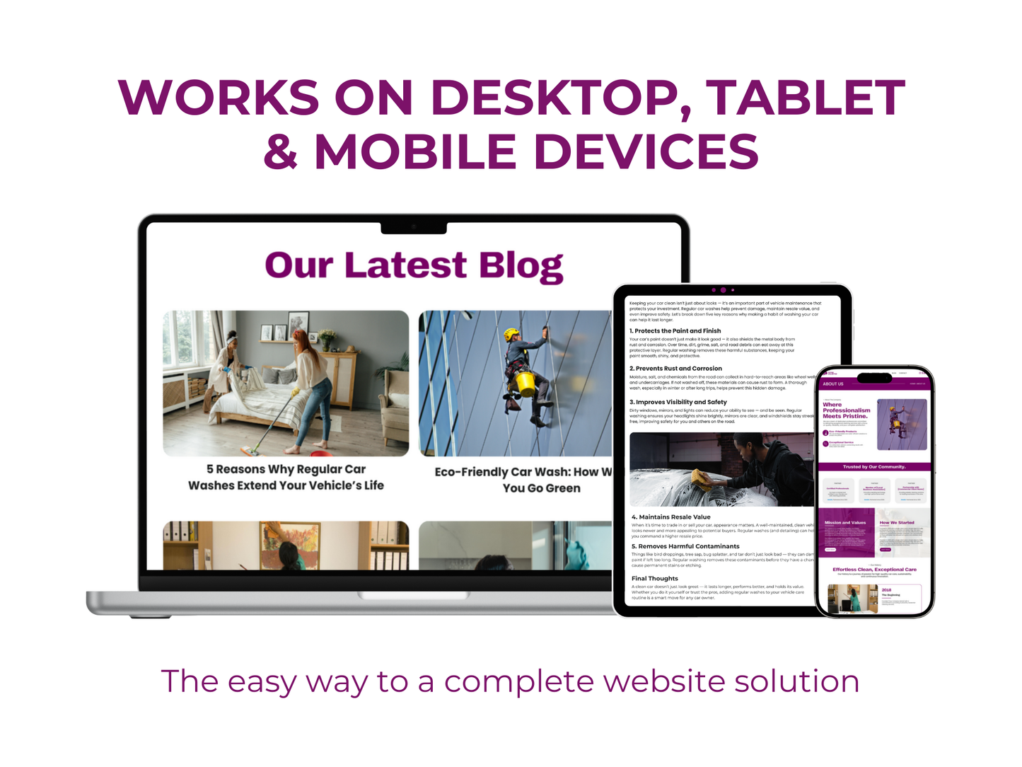 Cleaning Services Website Template: Editable Canva Design