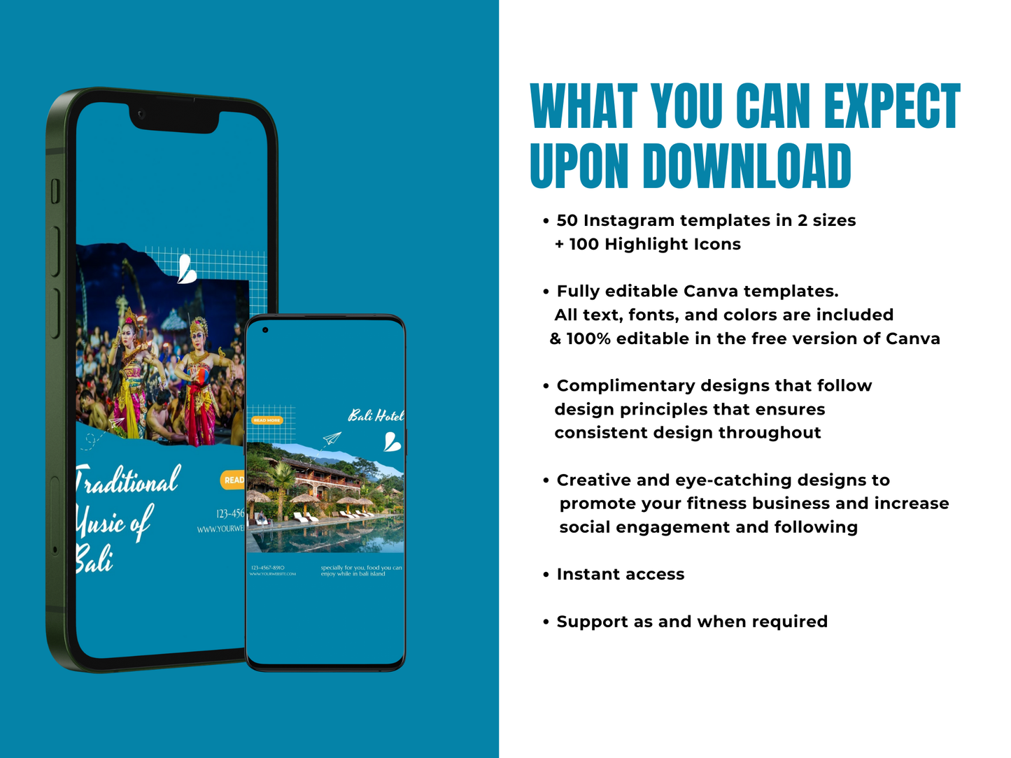100 Travel Instagram Canva Templates for Travel Agents, Influencers & Travel Bloggers