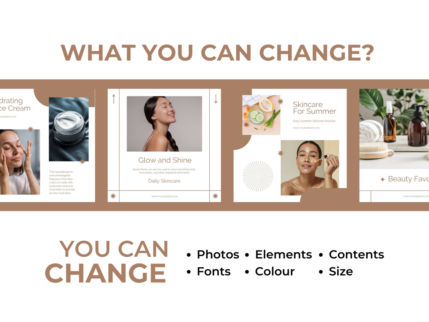 400+ Skincare Instagram Canva Templates for Coaches & Makeup Artist