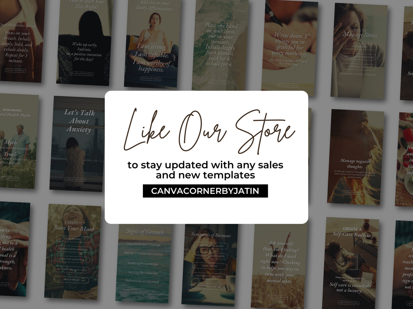 Mental Health Instagram Reels Canva Video Templates for Therapist, Psychologist & Coaches