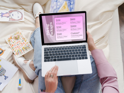 UGC Portfolio Website Template: Editable Canva Design