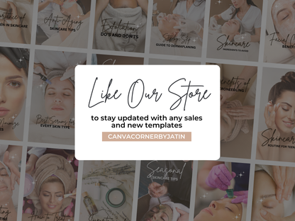 Skincare Instagram Reel Cover Canva Templates for Esthetician