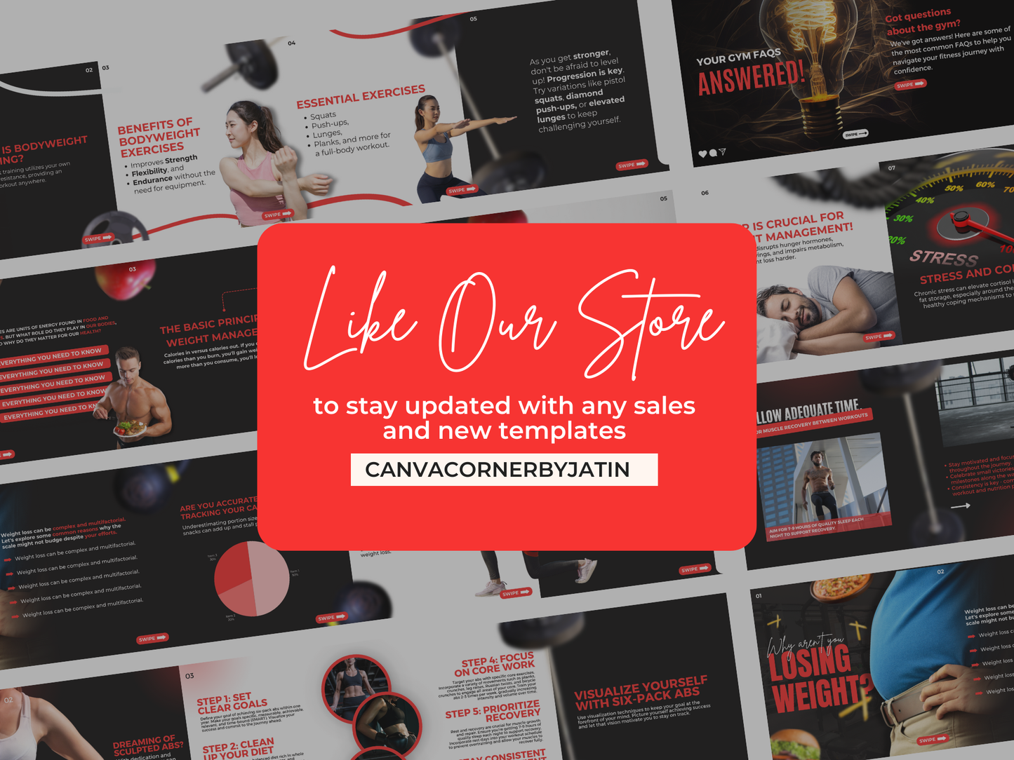 Gym & Fitness Welcome Pack Canva Template