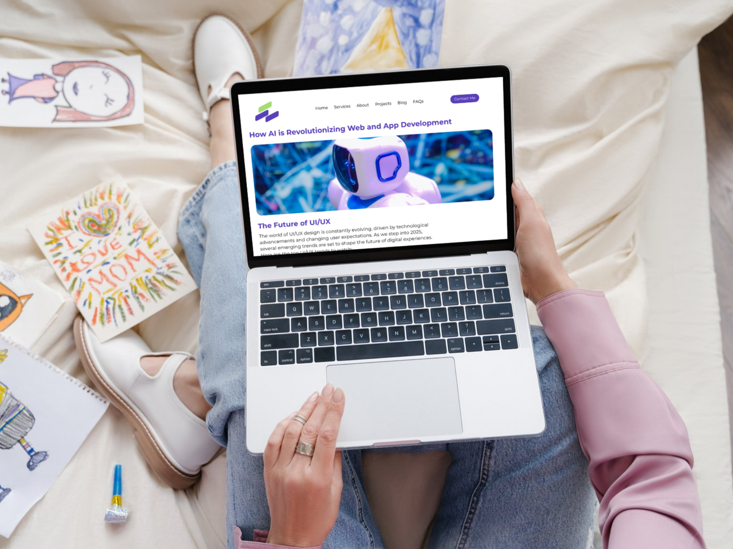 Canva Website Template: Modern Portfolio for UGC Creators