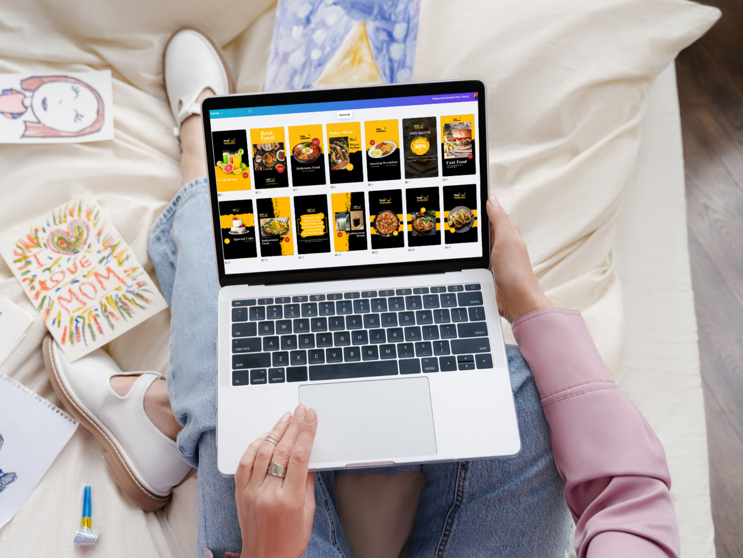 400 Restaurant Instagram Template, Social Media Post Templates for Restaurant