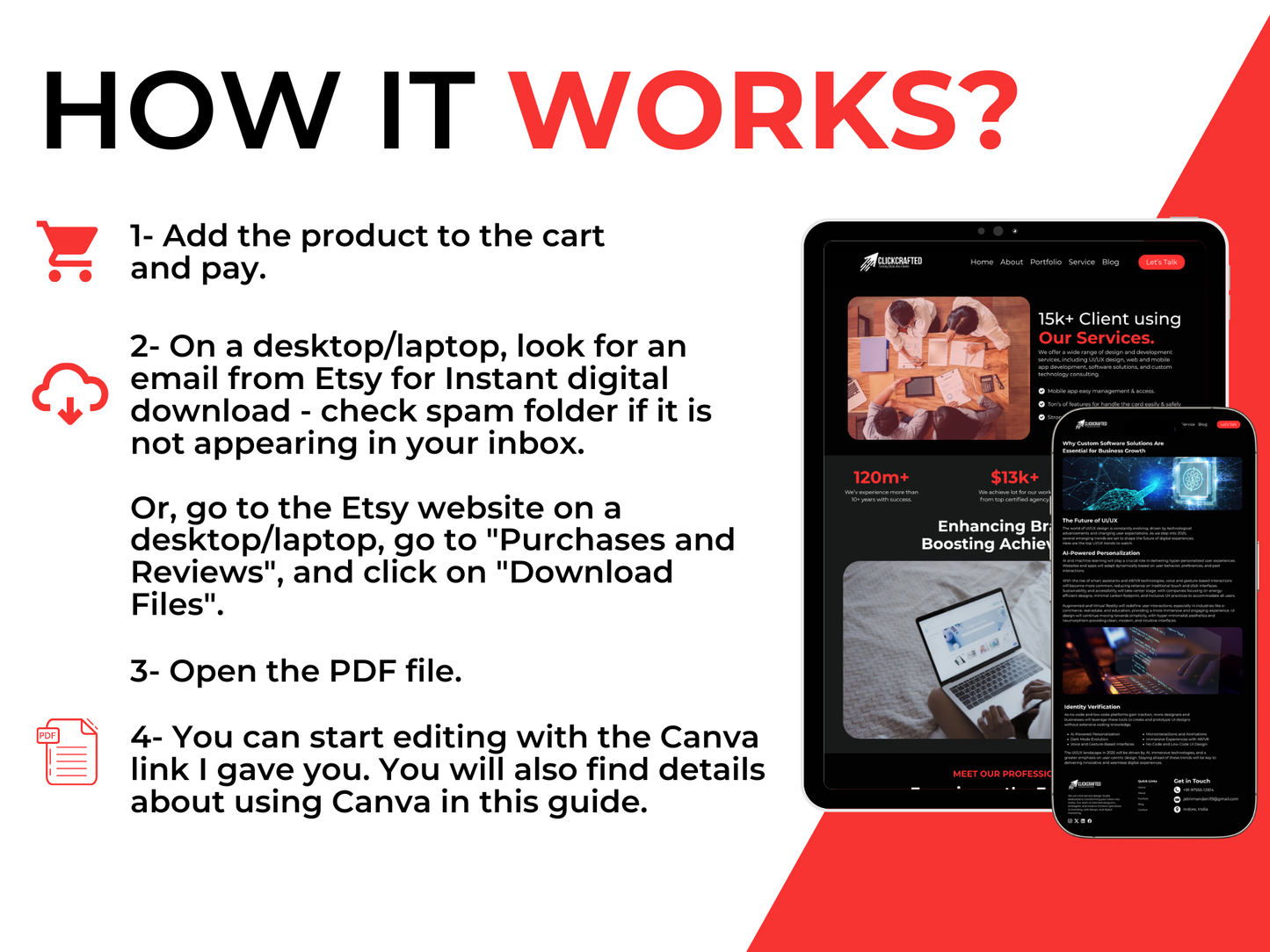 Digital Marketing Agency Canva Website Template for Social Media & Marketing Agency