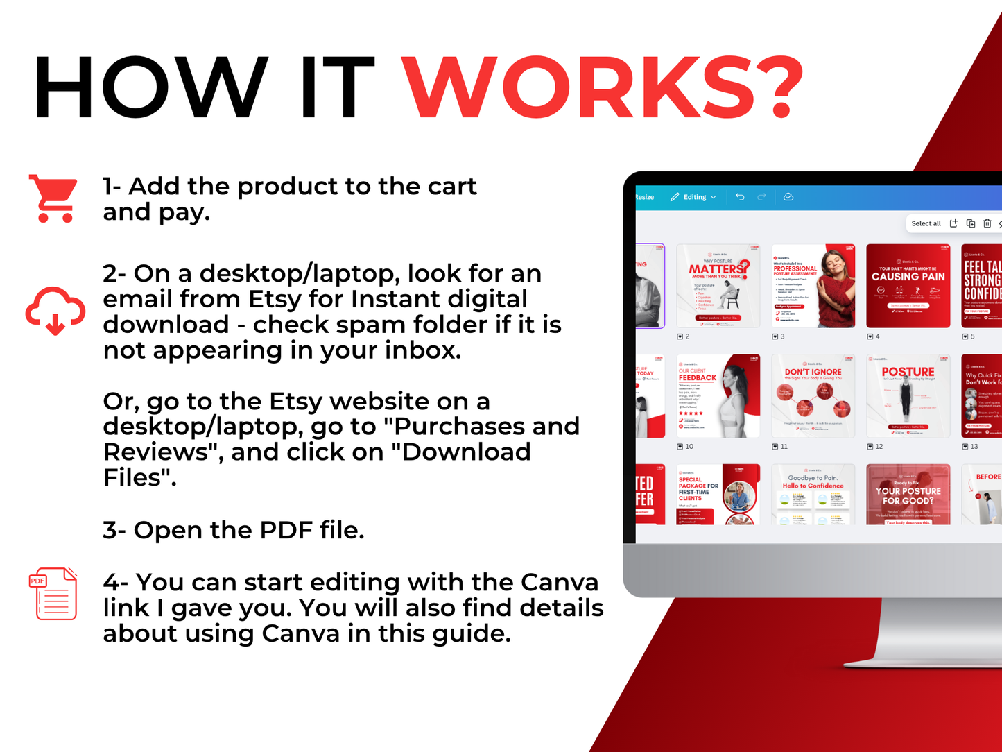 Posturology Canva Templates for Healthcare Professionals, Hospital , Clinics & Doctors