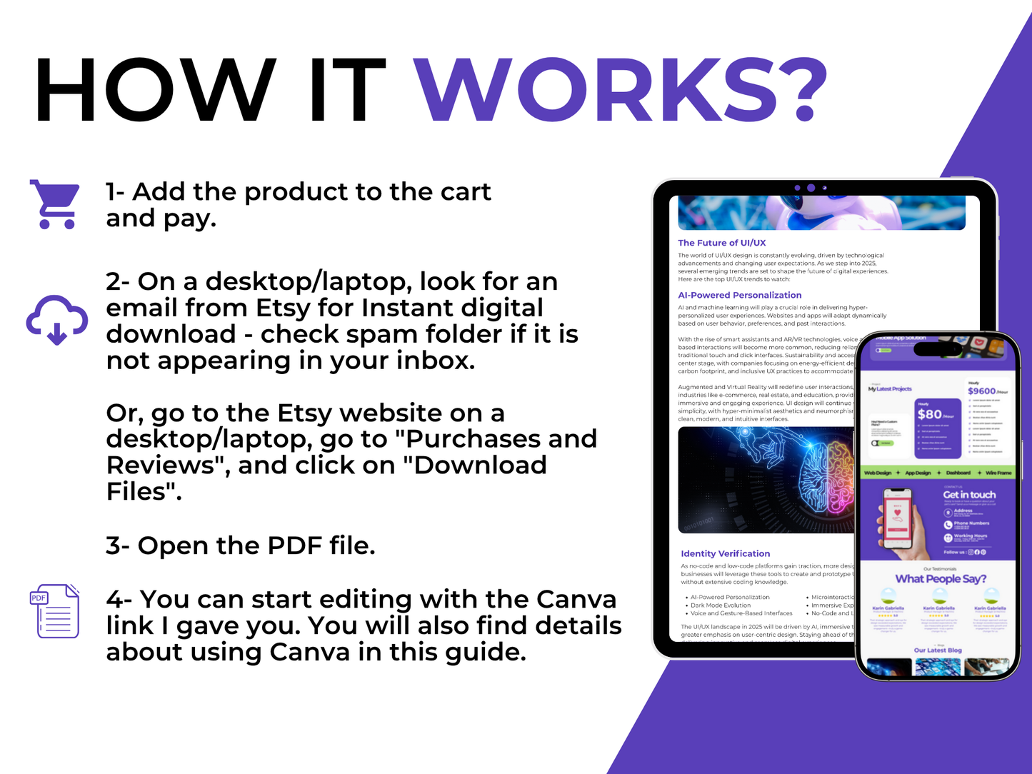 Canva Website Template: Modern Portfolio for UGC Creators