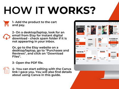 Gym & Fitness Instagram Canva Template for Personal Trainer, Fitness Coach & gym Trainers