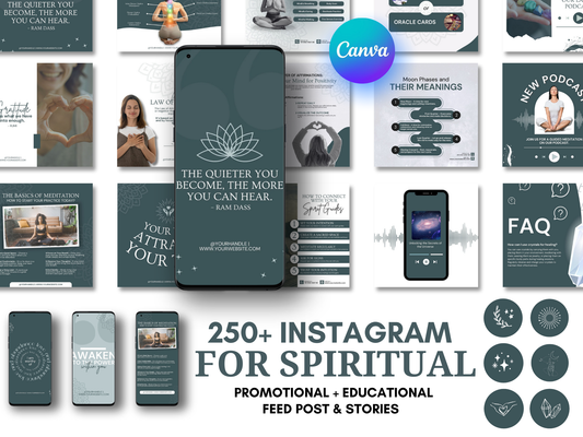 Spiritual Instagram Canva Templates for Coaches