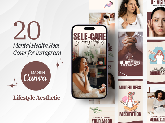 Mental Health Instagram Reel Cover Templates for Therapist, Psychologist & Coaches