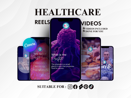 Healthcare Reels: Instagram & TikTok Video Templates for Doctors, Healthcare Professionals (Digital Download)
