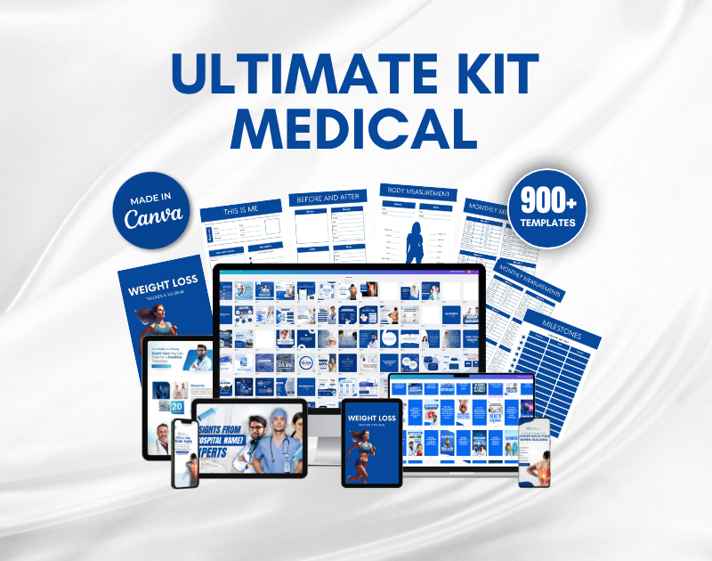 Medical Social Media Canva Templates: Healthcare Marketing Kit