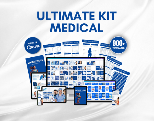 Medical Social Media Canva Templates: Healthcare Marketing Kit