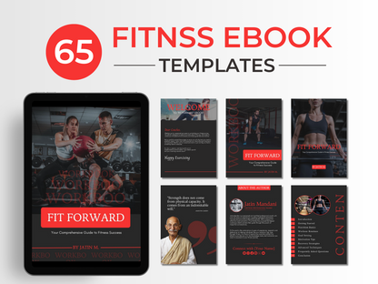 Gym & Fitness Ebook Template for Personal Trainer