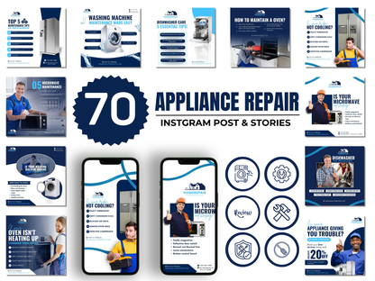 70 Appliance Repair Instagram Templates