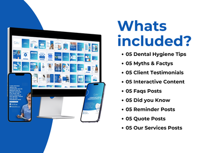 100 Dental clinic Instagram Posts Bundle