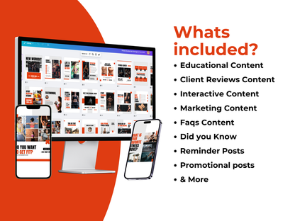 120 Gym & Fitness Instagram Canva Template for Personal Trainer, Fitness Coach & gym Trainers
