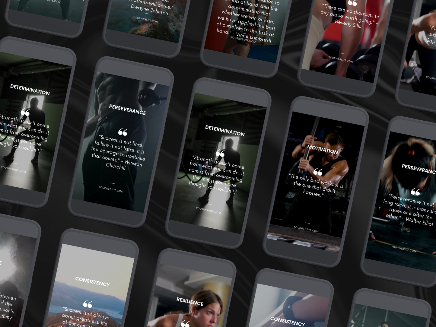 50 Canva Editable Fitness & Gym Motivational Videos for Instagram Reels