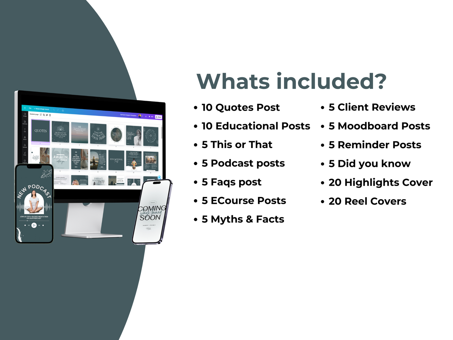 Spiritual Instagram Canva Templates for Coaches