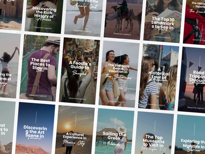 Faceless Travel Instagram Reels Video Canva Templates