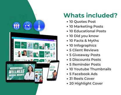 Healthcare Instagram Canva Templates for Medical Professionals