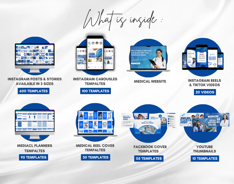 Medical Social Media Canva Templates: Healthcare Marketing Kit