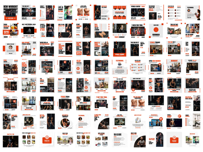 Gym & Fitness Instagram Canva Template for Personal Trainer, Fitness Coach & gym Trainers
