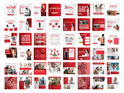 Posturology Canva Templates for Healthcare Professionals, Hospital , Clinics & Doctors