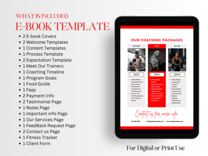 Gym & Fitness Welcome Pack Canva Template
