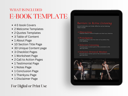 Gym & Fitness Ebook Template for Personal Trainer