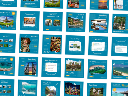 100 Travel Instagram Canva Templates for Travel Agents, Influencers & Travel Bloggers