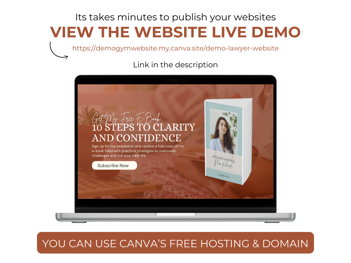 Canva Website Template for Life Coach