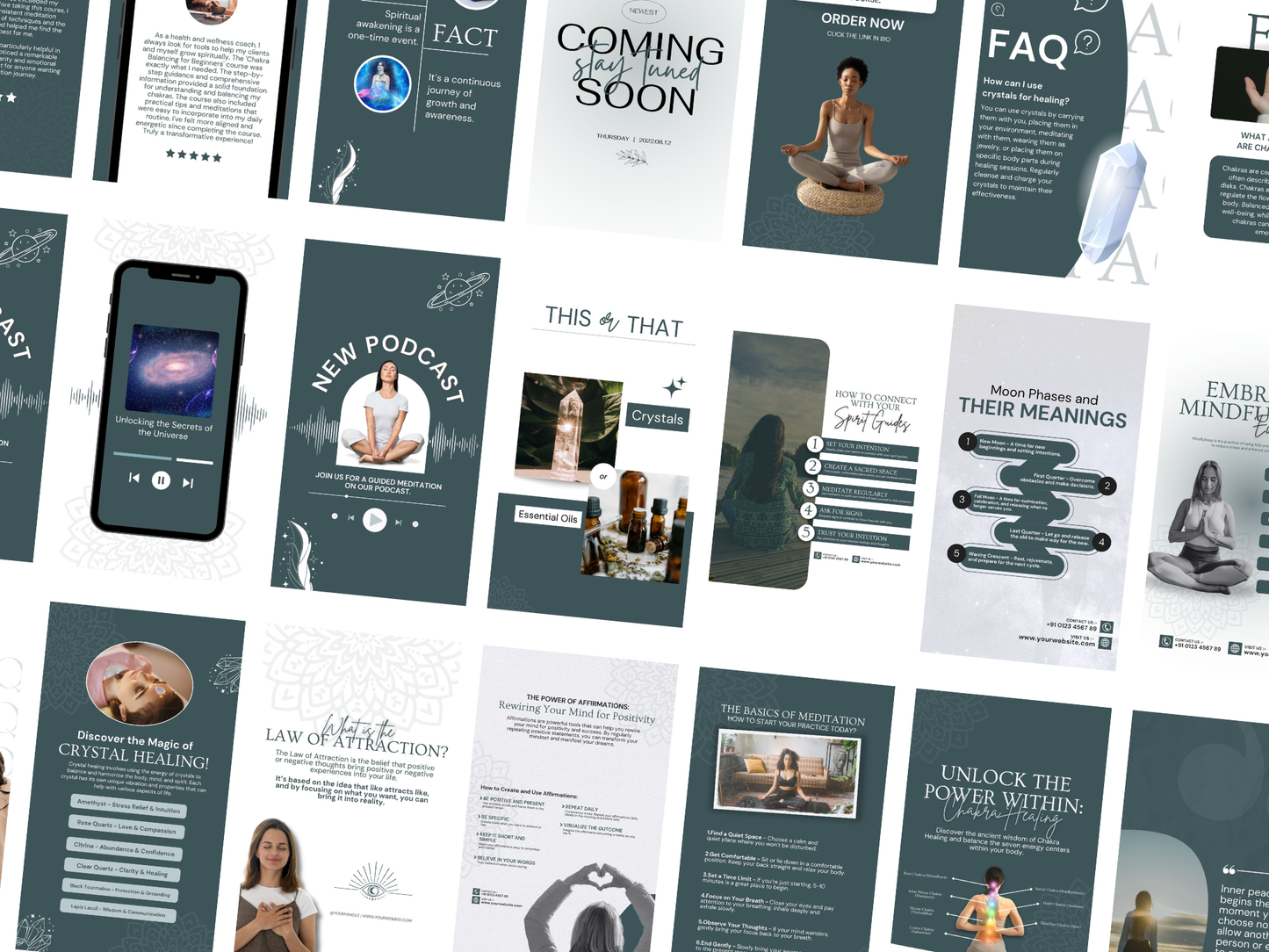 Spiritual Instagram Canva Templates for Coaches