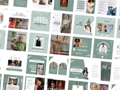 320+ Fashion Ecommerce Instagram Post Canva Templates