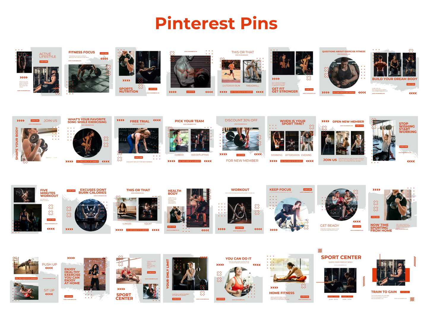 Gym & Fitness Instagram Canva Template for Personal Trainer, Fitness Coach & gym Trainers