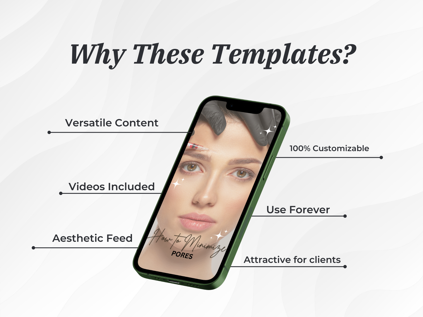 Skincare Instagram Reel Cover Canva Templates for Esthetician